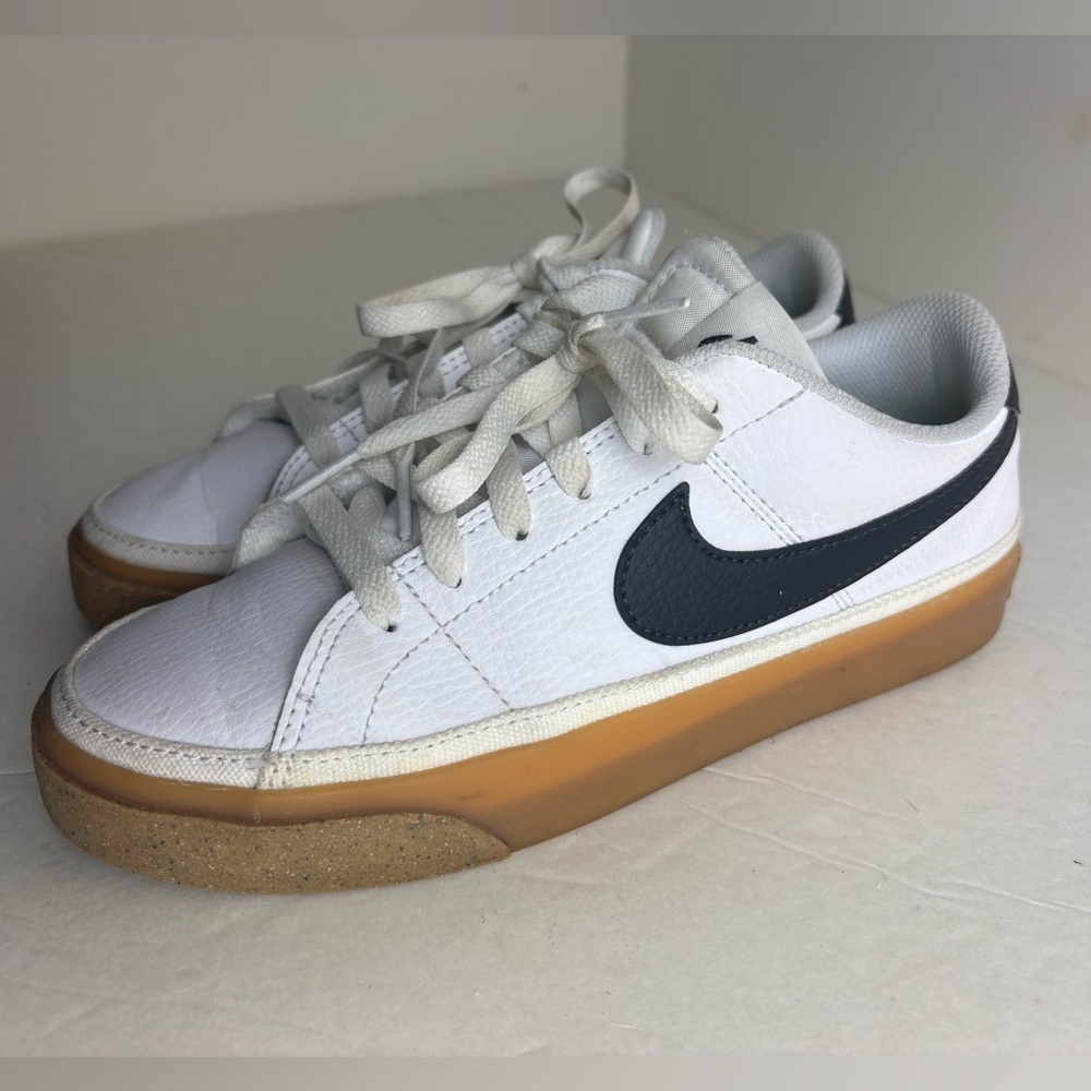 Nike Court Legacy Low White Gum Sole Sneakers Women's Size 6.5